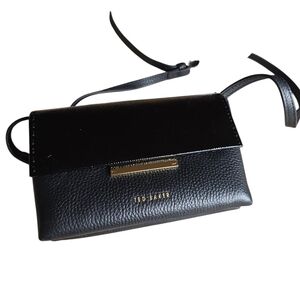 Ted Baker Daphne Black Leather Bekt/Crossbody Bag